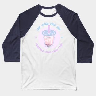 Strawberry MilkTea Bubble Tea Baseball T-Shirt